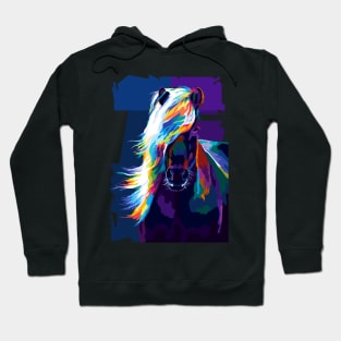 Animals Horse Pop Art Hoodie